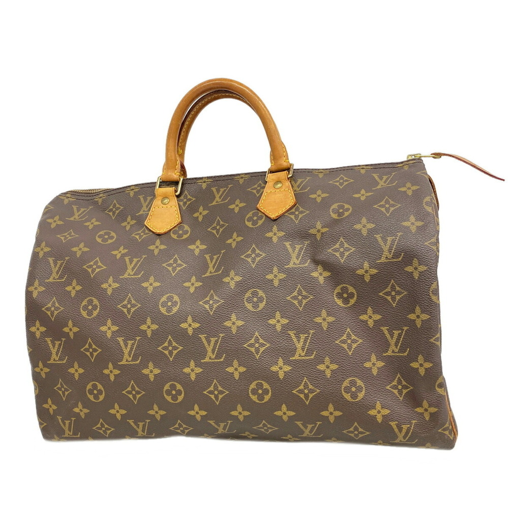 LOUIS VUITTON Authentic Brown Monogram Speedy 40 Bag